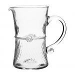 Graham Bar Pitcher 71/2\ 6.5\W x 7.5\H
1 Quart
Bohemian Glass is Mouth-Blown in the Czech Republic.

Care & Use:  Not suitable for hot contents, freezer or microwave use. Most pieces are residential dishwasher-safe on the top shelf, set to a warm, gentle cycle with a mild detergent. Hand wash large, highly decorated or hand painted pieces. 